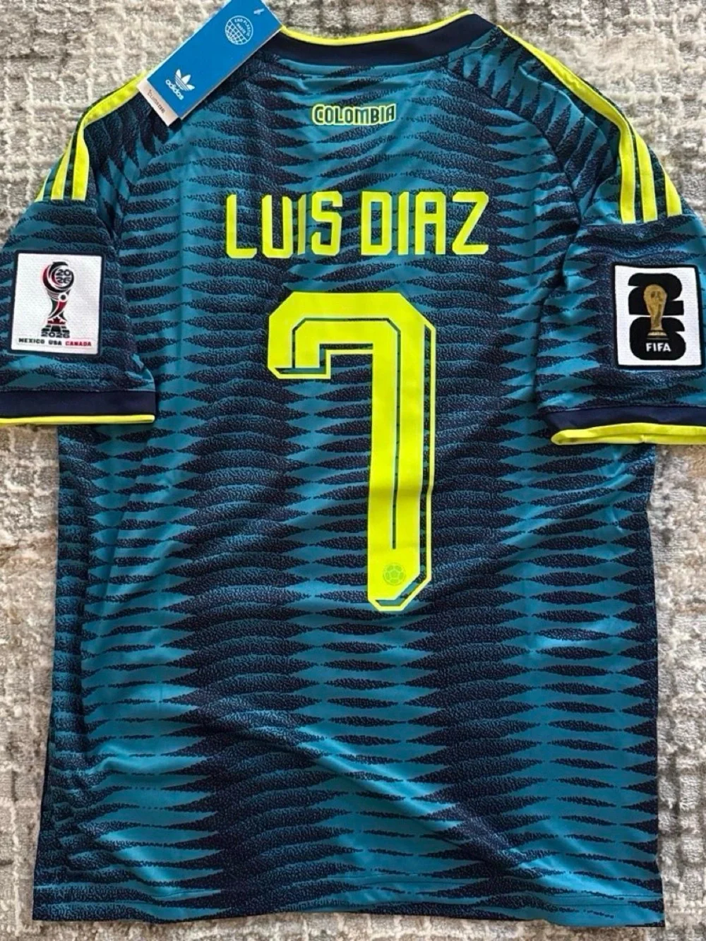 Luis Diaz Colombia World Cup 2026 Away Kit Jersey